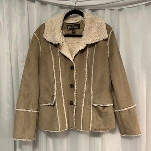 Big Chill Women's Faux Suede and Sherpa Jacket